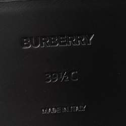 Burberry Black Leather Lace Up Derby Size 39.5