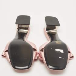 Burberry Pink Satin Bow Mules  Size 41