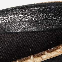 Burberry Beige Hodgeson Check Canvas Slip On Espadrilles Size 36