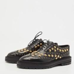 Burberry Black Brogue Leather Deardown Derby Size 40