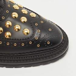 Burberry Black Brogue Leather Deardown Derby Size 40