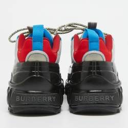 Burberry Grey Suede and Nylon Arthur Sneakers Size 36