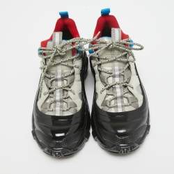 Burberry Grey Suede and Nylon Arthur Sneakers Size 36