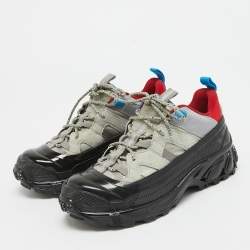 Burberry Grey Suede and Nylon Arthur Sneakers Size 36