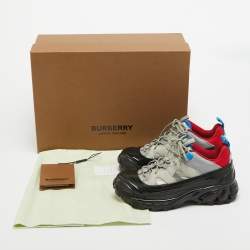 Burberry Grey Suede and Nylon Arthur Sneakers Size 36