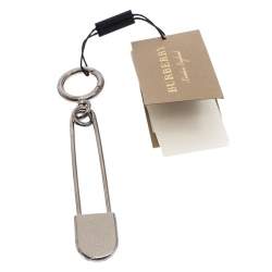 Burberry Silver Metal Kilt Pin Bag Charm Burberry | TLC