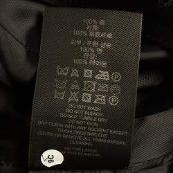 Pre Owned Burberry Prorsum Black Cotton Double Breasted Trench Coat M