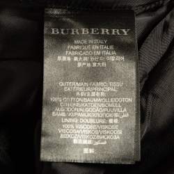 Pre Owned Burberry Prorsum Black Cotton Double Breasted Trench Coat M