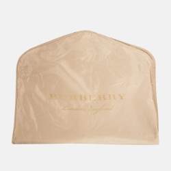 Pre Owned Burberry Prorsum Black Cotton Double Breasted Trench Coat M