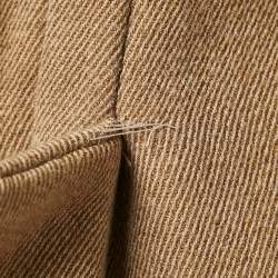 Burberry Prorsum Beige Wool Drill Mid-Length Coat XS