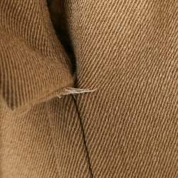 Burberry Prorsum Beige Wool Drill Mid-Length Coat XS