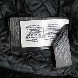 Burberry Black Fox Fur Trim Shearling and Leather Zip-Up Jacket S