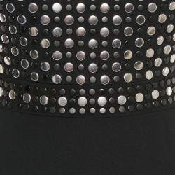 Burberry Prorsum Black Studded Crepe Gown S
