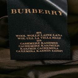 Burberry Prorsum Light Beige Button Front Pleated Jacket S
