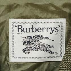 Burberry Prorsum Vintage Green Check Wool Blazer M