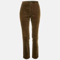Burberry Prorsum Khaki Green Corduroy Pants M 