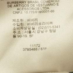 Pre Owned Burberry Prorsum Beige Embellished Cotton Gabardine Trench Coat M