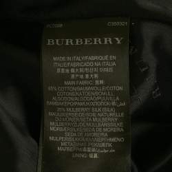 Pre Owned Burberry Prorsum Brown Printed Cotton Blend Trench Coat M