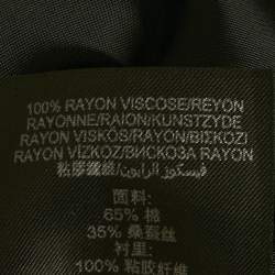 Pre Owned Burberry Prorsum Brown Printed Cotton Blend Trench Coat M