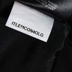 Pre Owned Burberry Prorsum Black Lace Stretch Knit Leggings M