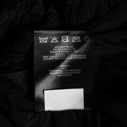 Pre Owned Burberry Prorsum Black Lace Stretch Knit Leggings M