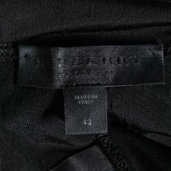 Pre Owned Burberry Prorsum Black Lace Stretch Knit Leggings M