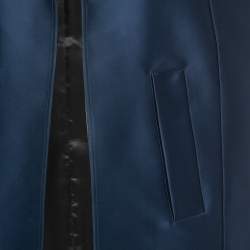 Pre Owned Burberry Prorsum Blue Satin Cape M