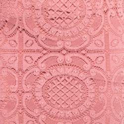 Burberry Prorsum Pink Lace Midi Pencil Skirt XS