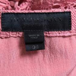 Burberry Prorsum Pink Lace Midi Pencil Skirt XS