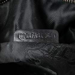 Pre Owned Burberry Black Studded Leather Hoxton Hobo