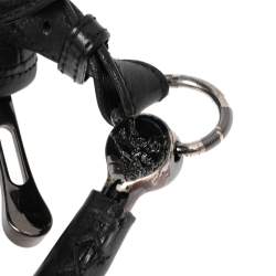 Pre Owned Burberry Black Studded Leather Hoxton Hobo