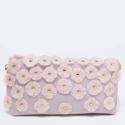 Pre Owned Burberry Prorsum Purple PVC The Petal Crossbody Bag