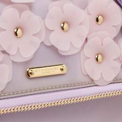 Pre Owned Burberry Prorsum Purple PVC The Petal Crossbody Bag