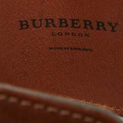Burberry Brown Leather Buckle Belt 80CM