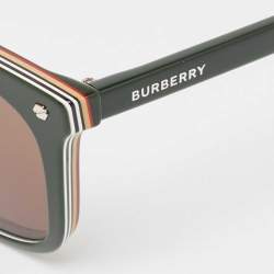 Burberry Green/Black Carnaby Square Sunglasses