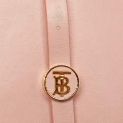 Pre Owned Burberry Light Leather Anne Phone Crossbody Bag
