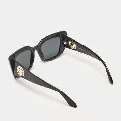 Pre Owned Burberry Black B4344 Daisy Cat Eye Sunglasses
