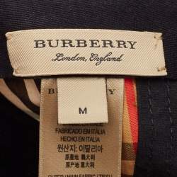 Pre Owned Burberry Beige Vintage Nova Check Cotton Baseball Cap M