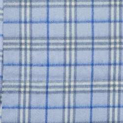 Pre Owned Burberry Blue Vintage Check Lambwool Scarf