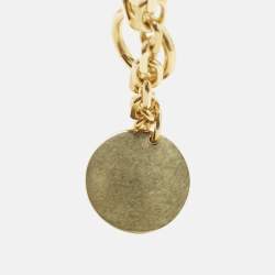 Pre Owned Burberry Gold Tone Necklace