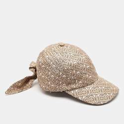 Burberry Monogram Print Silk Bow-Tie Baseball Cap S/M