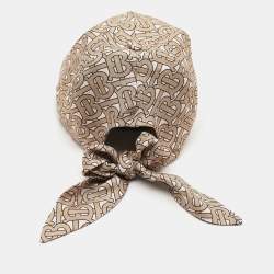 Burberry Monogram Print Silk Bow-Tie Baseball Cap S/M