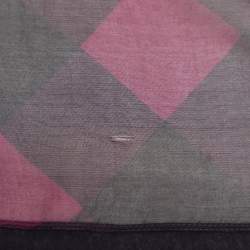 Burberry Purple Modal and Silk Scarf