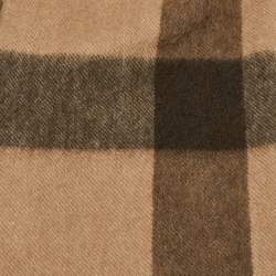 مملوكة مسبقًا Burberry Brown Giant Checked Cashmere Stole