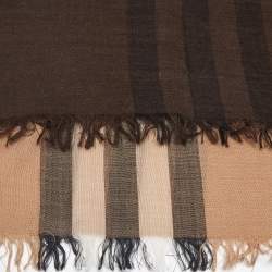 مملوكة مسبقًا وشاح بربري حرير كاروهات بيج