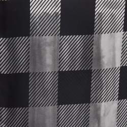 Burberry Black Checked Silk Scarf