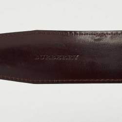 Burberry Black/Brown Leather Reversible Belt 95 CM