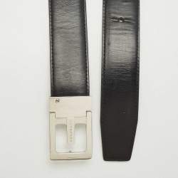 Burberry Black/Brown Leather Reversible Belt 95 CM