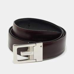 Burberry Black/Brown Leather Reversible Belt 95 CM
