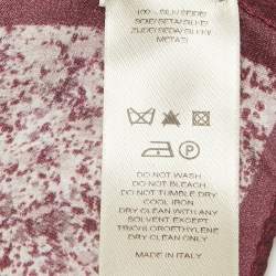 Burberry Pink Checks Silk Scarf 